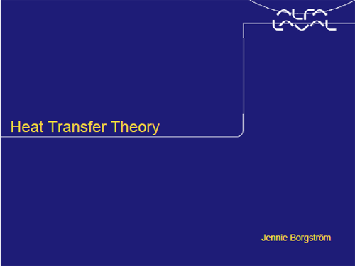 Heat transfer theory
