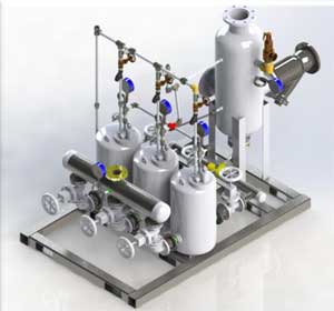 Heat Recovery and Vent less Condensate pump Skid at Mr. Wax